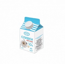 Сливки Джанкой 500г 10% ТП
