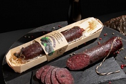 Колбаса Деликатес Дичь 210г ЛОСЬ с черносливом в лозе