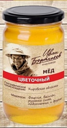 Мёд Пчеловод Иван Бортников 500г Цветочный Мёд Пчеловод Иван Бортников 500г Цветочный
