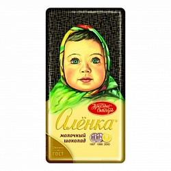 Шоколад Красный Октябрь 75г Аленка молочный