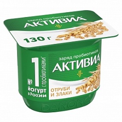 Йогурт АктиБио 130г Отруби-Злаки 2,9% СТ