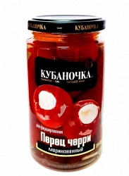 Перец Кубаночка 360г Черри острый маринованный с маслом ст/б