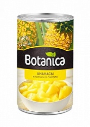 Ананасы Ботаника 580мл кусочки в сиропе ж/б Ананасы Ботаника 580мл кусочки в сиропе ж/б