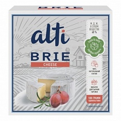 Сыр Алти 100г Бри с белой плесенью 60% фас