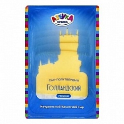 Сыр Азбука Крыма 150г Голландский 45% нарезка