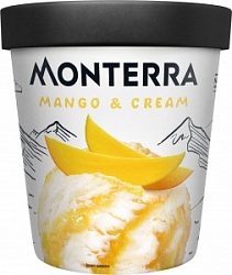 Мороженое Monterra 281г Манго Сливки к/уп