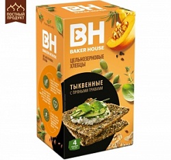 Хлебцы Бакер Хаус 180г Скандинавские тыквенные Хлебцы Бакер Хаус 180г Скандинавские тыквенные