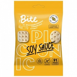 Крекеры Байт 60г соленые с соевым соусом и кунжутом