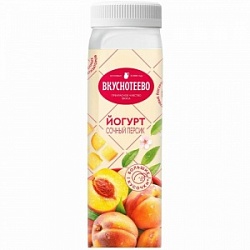 Йогурт Вкуснотеево 280г Персик 2% бут