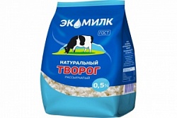 Творог Экомилк 350г Рассыпчатый мдж 0%