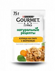 Корм Гурме Натуральные Рецепты 75г Курица Морковь