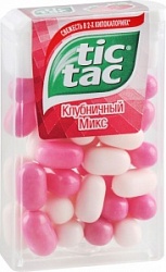 Драже Тик Так 16г Клубничный микс