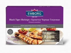 Креветки Emborg 850г Тигровые в панцире б/г с/м 16/20