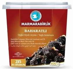 Маслины Marmarabirlik 400г 2XS-351-380 Baharatli со спец.в масле п/у
