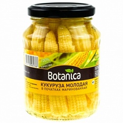 Кукуруза Ботаника 370мл молодая целая в початках с/б Кукуруза Ботаника 370мл молодая целая в початках с/б