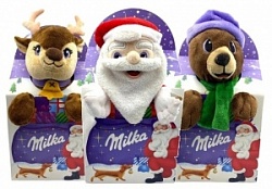 Набор Милка 95г молочный шоколад с плюшевой игрушкой НГ