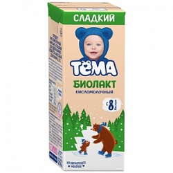 Биолакт Тема 208г кисломолочный сладкий 3,2%