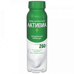 Йогурт АктиБио 260г Натуральный 1,8% бут