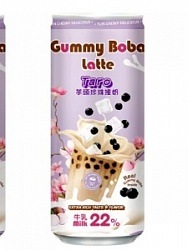 Напиток безалкогольный Os Bubble 0,470л Boba Latte Brown Taro ж/б