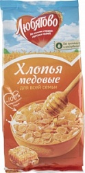 Любятово хлопья 250г Кукурузные медовые м/у