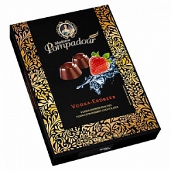 Конфеты Мадам Помпадур 150г Водка и вкус земляники шоколадные