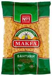 Макфа макароны 400г Бантики