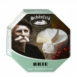 Сыр Шенфельд 125г Бри с белой плесенью 45%