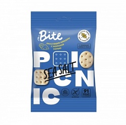 Крекеры Байт 60г соленые с морской солью