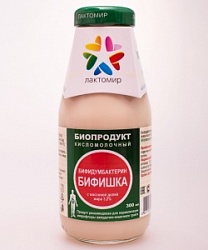 Лактомир биопродукт кисломолочный 300мл Бифидумбактерин БИФИШКА ст/б 3,2%