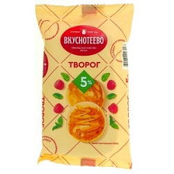 Творог Вкуснотеево 350г 5% пленка