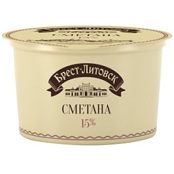 Сметана Брест Литовский 180г 15% ст