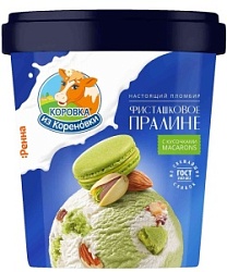 Мороженое КиК 300г Пломбир Фитсашка+Миндаль с печеньем Макаронс (6)
