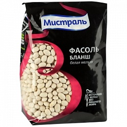 Фасоль Мистраль 450г Бланш белая мелкая