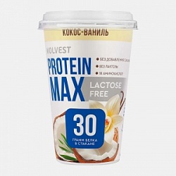 Напиток кисломолочный Протеин Макс 240г Кококс Ваниль безлактозный стакан