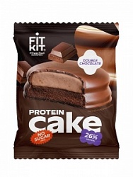 Десерт Фит Кик 50г Кейк протеин (Двойной шоколад)