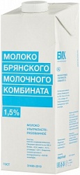 Молоко БМК 975мл 1,5% ультрапаст ТВА edge