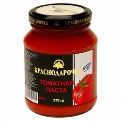Томат паста Краснодарочка 270г с/б Томат паста Краснодарочка 270г с/б