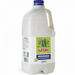 Молоко Чабан 1900г 2,5% канистра