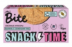 Крекеры Байт 125г овсяные сладкие с ванилью и семенами чиа