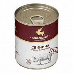 Свинина Бобровский 325г тушеная ГОСТ ж/б ключ Свинина Бобровский 325г тушеная ГОСТ ж/б ключ