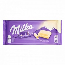 Шоколад Милка 100г Вайт (белый шоколад)