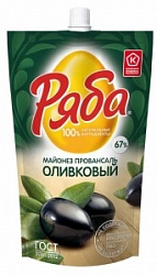 Майонез Ряба 330г Классический Оливковый 67%