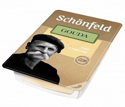 Сыр Шенфельд 125г Гауда 45% нарезка