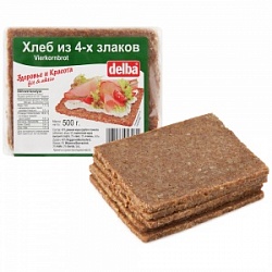 Хлеб Квик Бари 500г из муки 4-х злаков