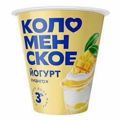 Йогурт Коломенский 300г Манго 3% Йогурт Коломенский 300г Манго 3%