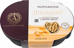 Мороженое А.РОСТАГРОКОМПЛЕКС 300г Пломбир с Кленовым сиропом 15%