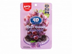 Мармелад Амос 4D 65г Виноградный вкус