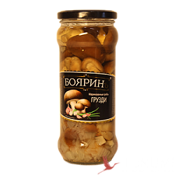 Бояринъ грузди 580мл/530г/320г маринованные ст/б