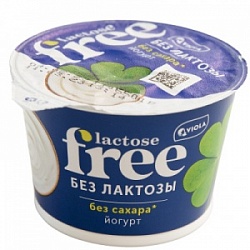 Йогурт Виола 180г безлактозный FREE мдж 3,4%