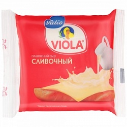 Сыр Виола 140г плавленый сливочный нарезка